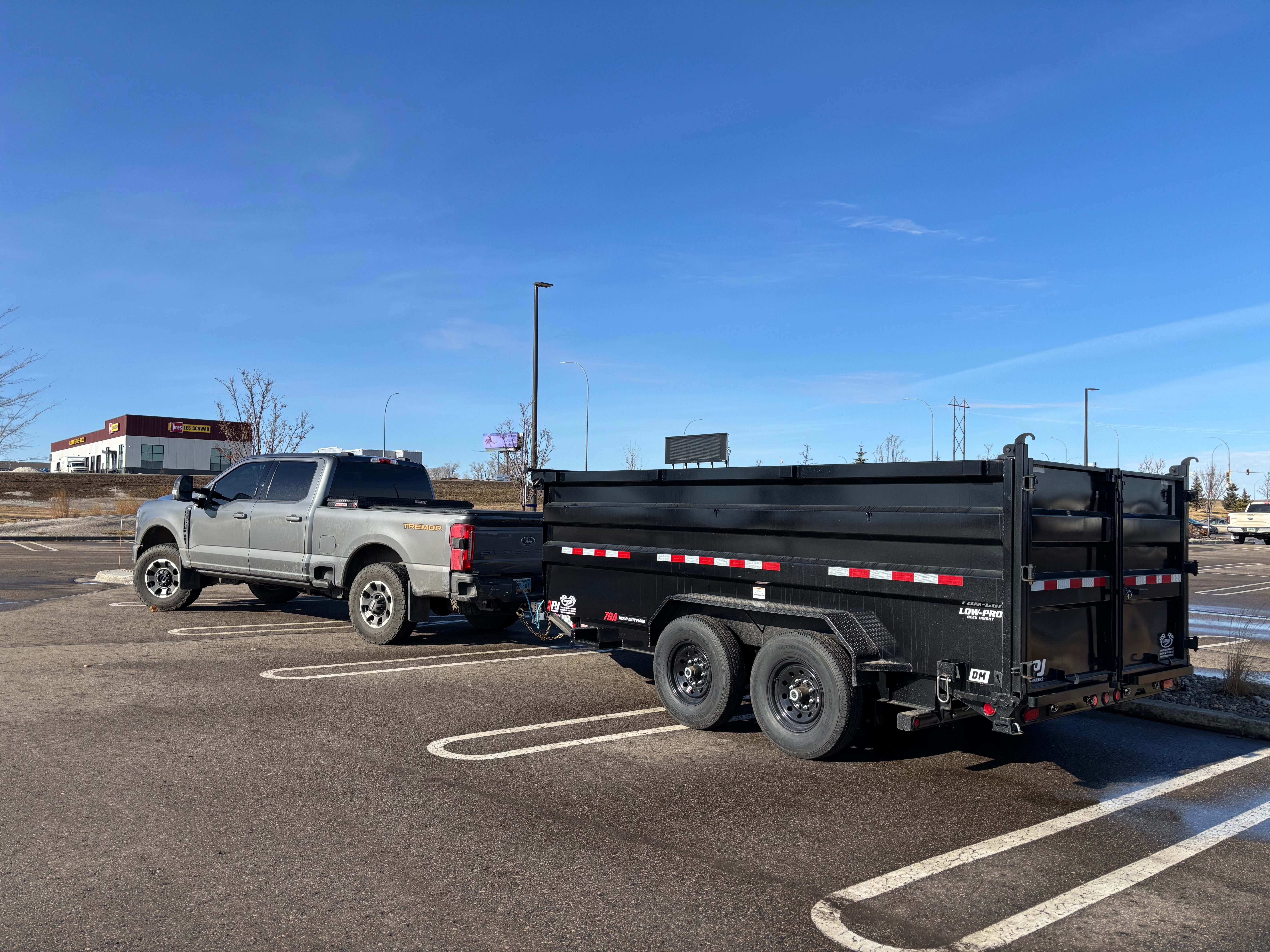 True North Trailer Rental - Heavy-duty dump trailer available for rent in Minot, North Dakota